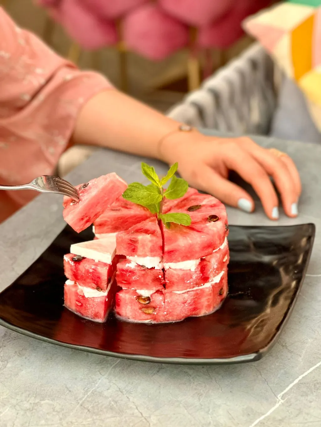 Watermelon and cheese salad cl 345