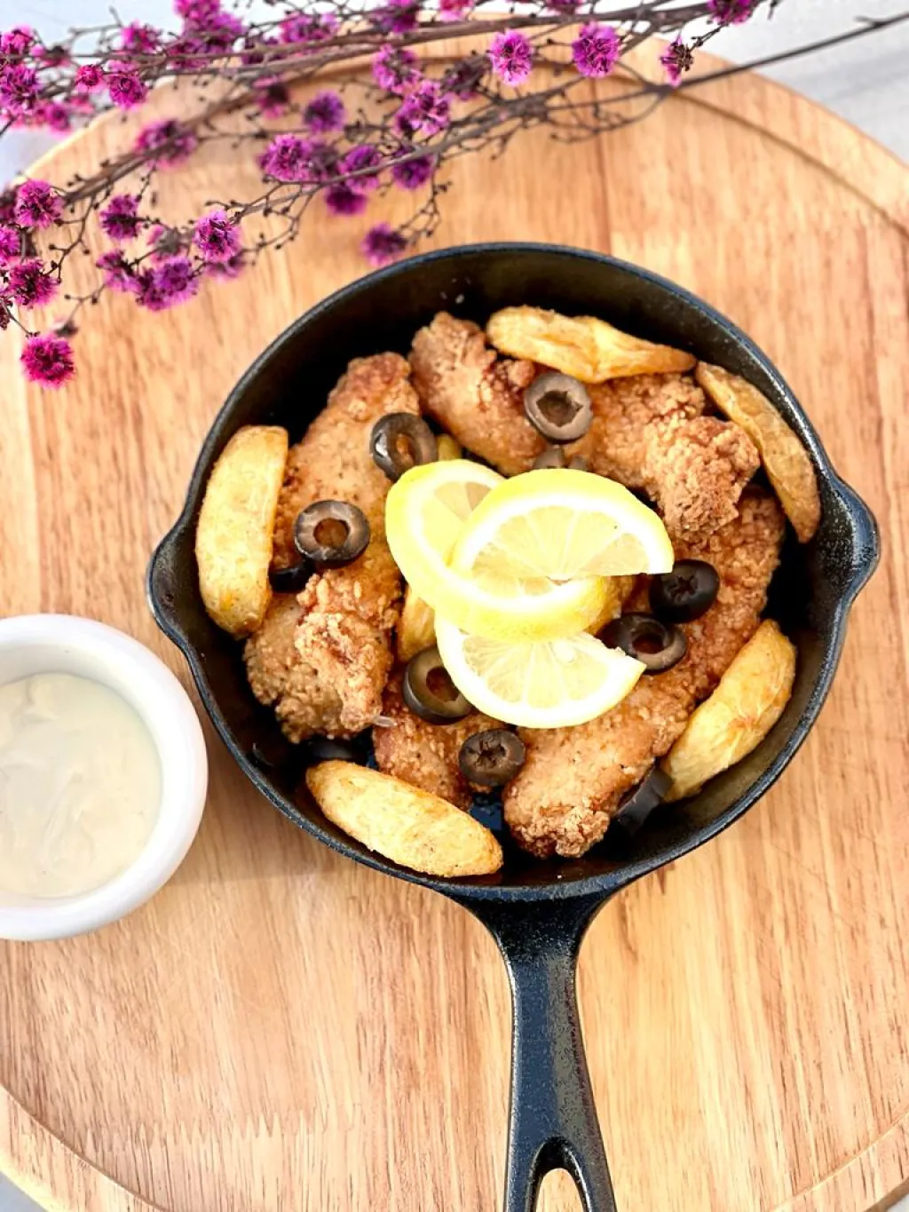 Crispy chicken with lemon cl 390